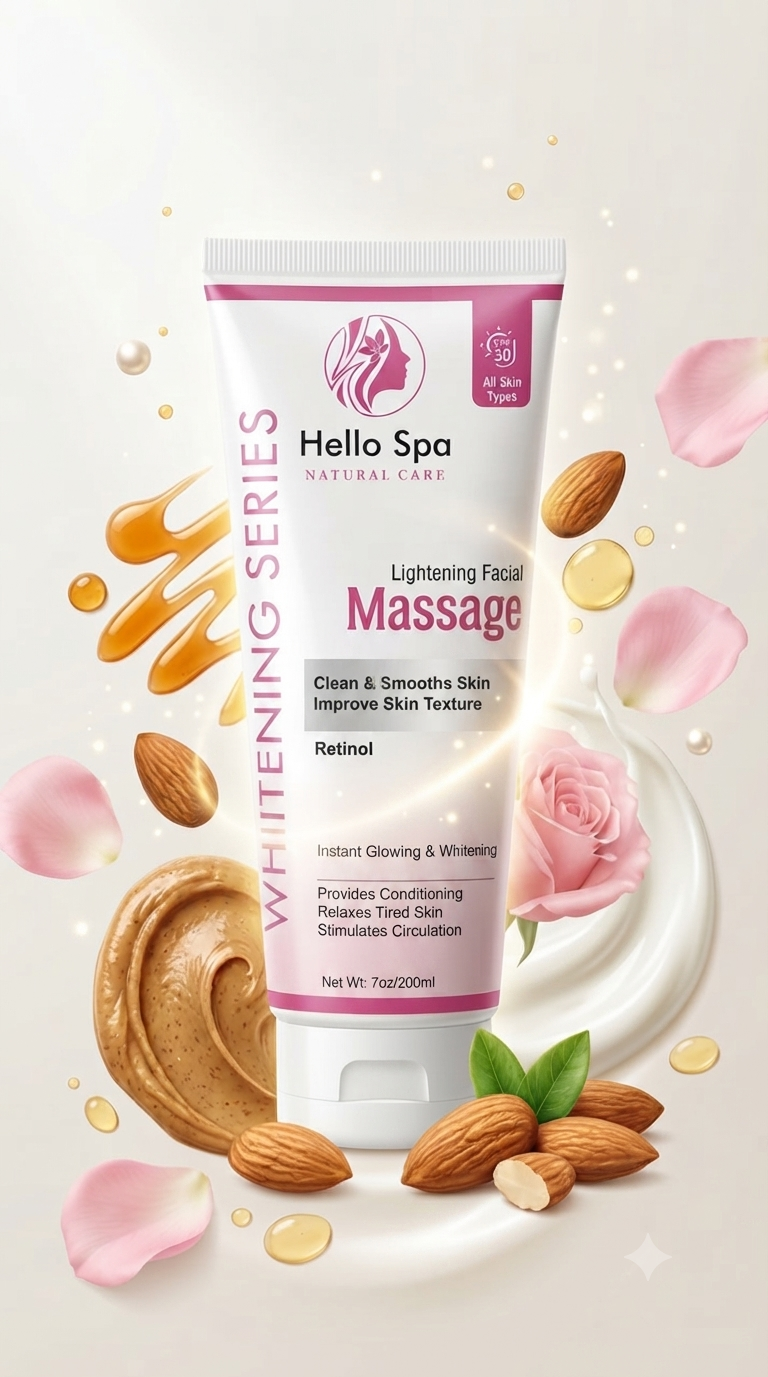 Hello Spa Natural Care - Lightening Facial Massage (Whitening Series)