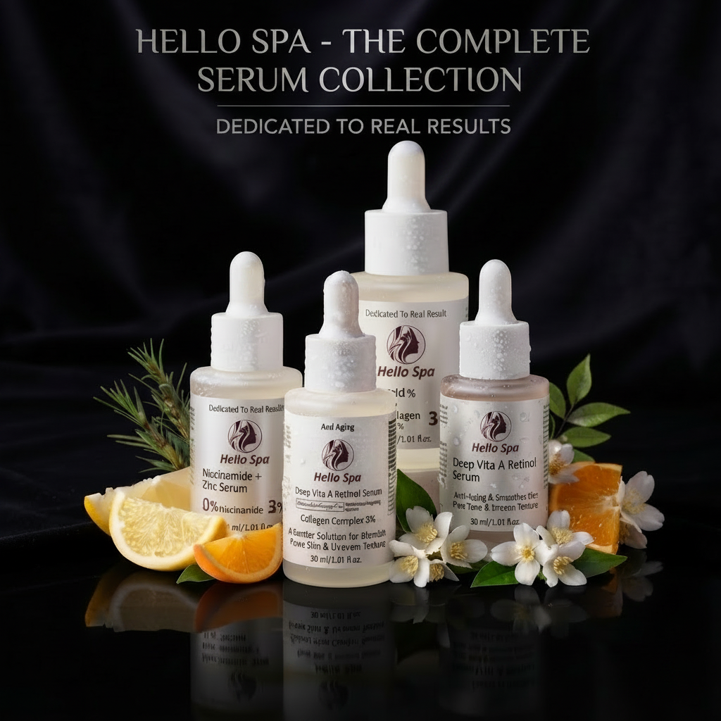 hello spa serum four serums