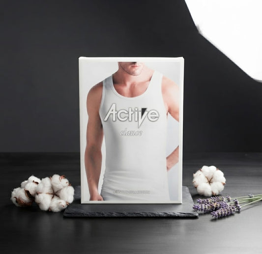 Active Elance Vest Sando 100% Cotton
