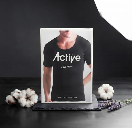 Active Elance Half Sleeve Vest 100%Cotton