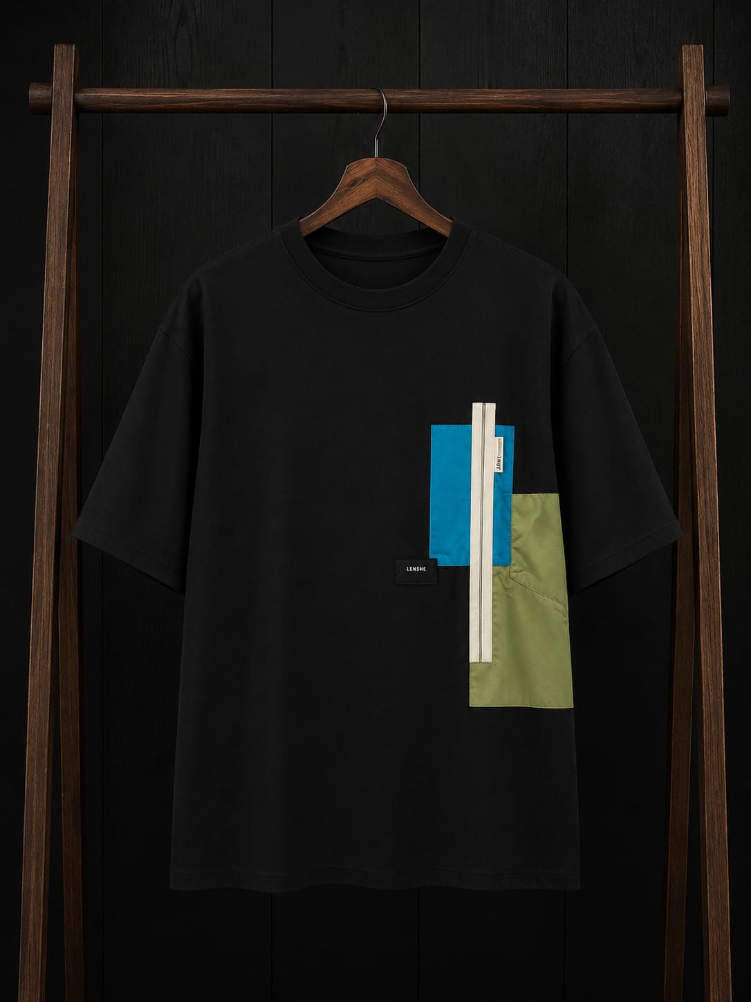 Gent's Oversized Cotton T-Shirts Color[BROWN,BLACK,GREEN,WHITE]