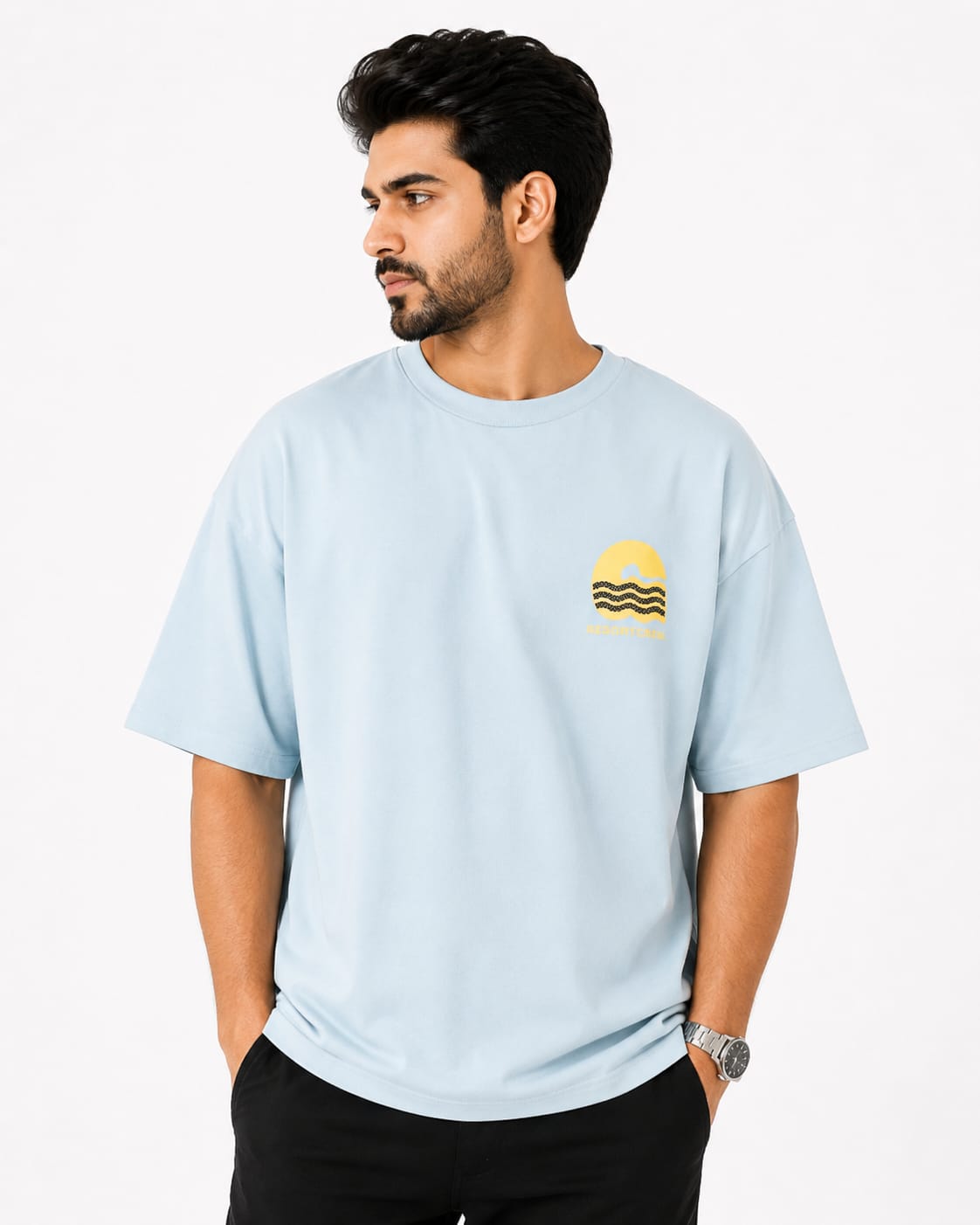 Gents Drop-Shoulder Cotton T-Shirts