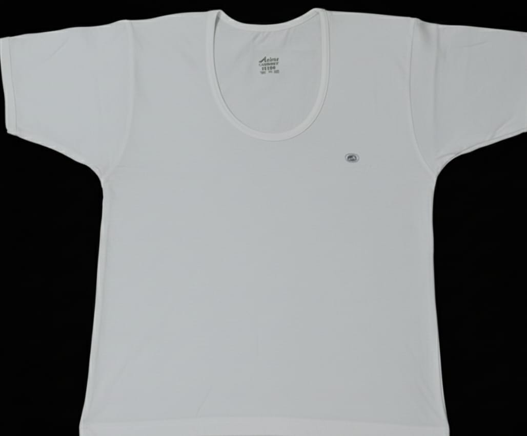 Active Elance Half Sleeve Vest 100% Cotton Size[S,M,L]