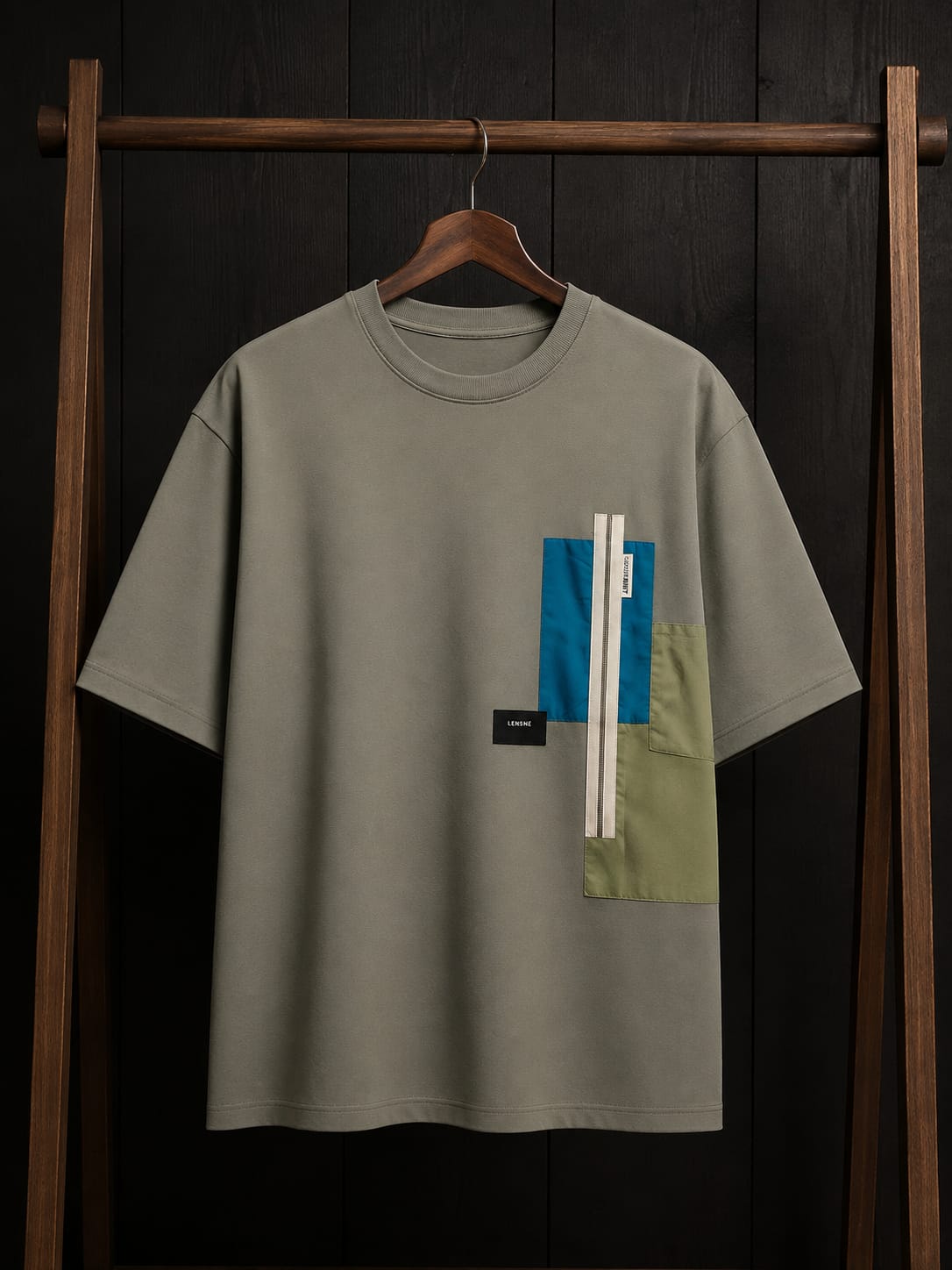 Gent's Oversized Cotton T-Shirts Color[BROWN,WHITE,BLACK,GREEN]